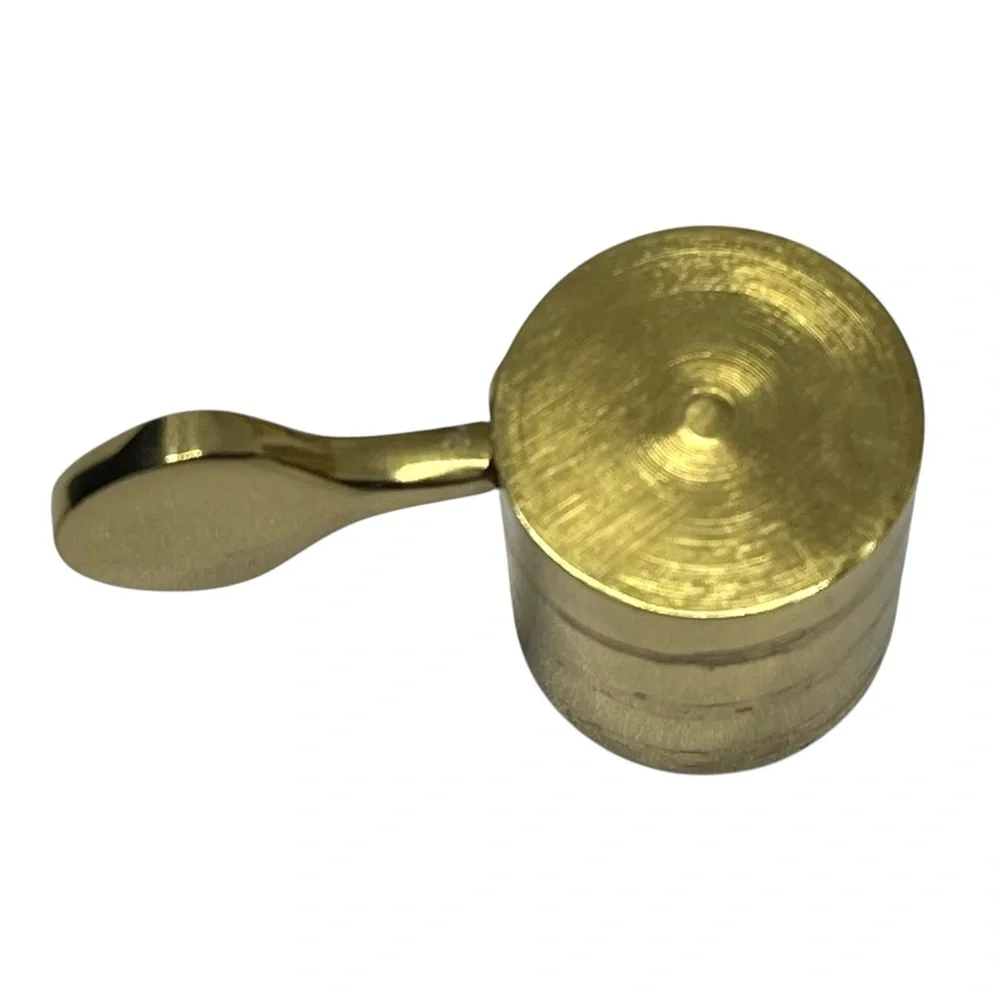 Vintage Spiral Adjustable Gold Plated Brass Candle Stick Holder Mid Century 4” - Picture 5 of 10